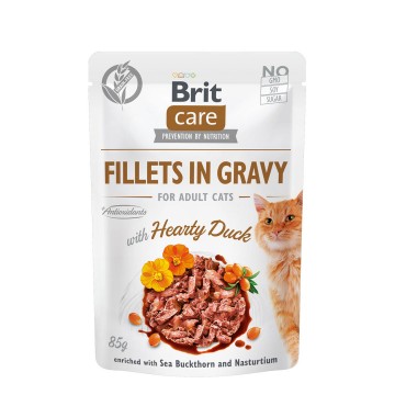 Brit Care Fillets in Gravy Duck 85g Carton (24 pouches)